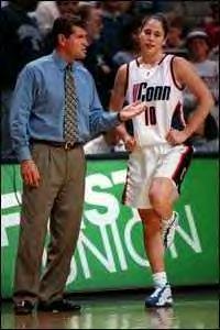 Sue Bird and Geno Auriemma