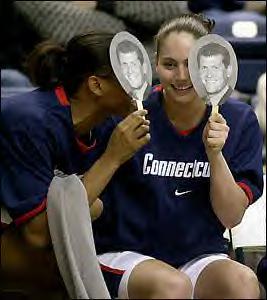 Sue Bird and one of her teammates