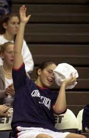 Sue Bird with ice pack