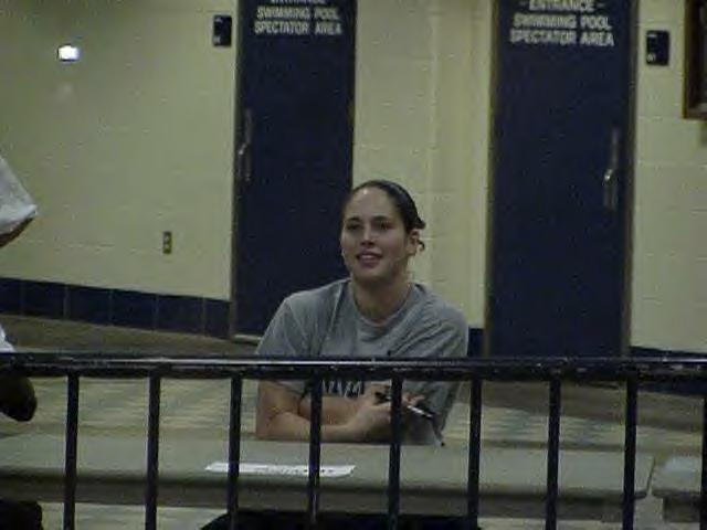 Sue Bird signing autographs