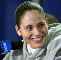 Sue Bird being interviewed