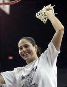 Sue Bird Cut Net at Regional Championship