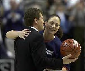 Sue Bird and Geno Auriemma