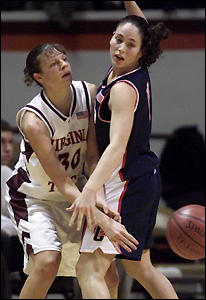 Sue Bird Blocks Sarah Hicks