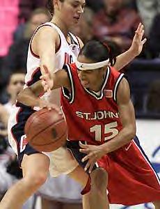 Sue Bird Blocks Rasheedah Brown