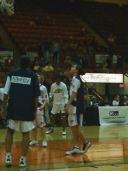 Sue and Teammates Practicing