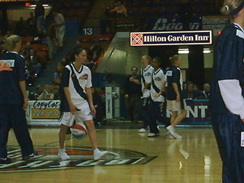 Dribbling between the legs