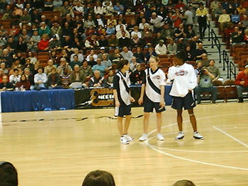 Sue, Nicole and Swin Cash
