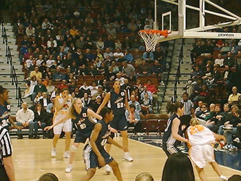 Sue Guarding Becky Hammond