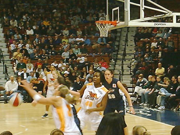 Sue Guarding Becky Hammon