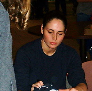 Sue is still giving out autographs