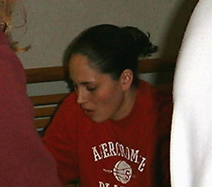 Sue Bird giving out autographs