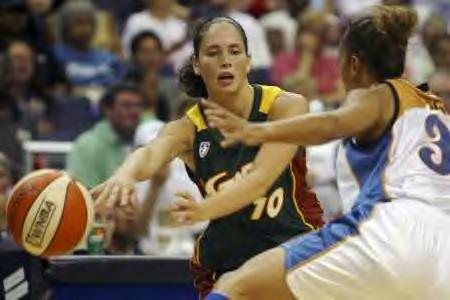 Sue Bird in Action Against Washington