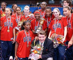 Sue Bird at the 2002 WBC vs. Russia