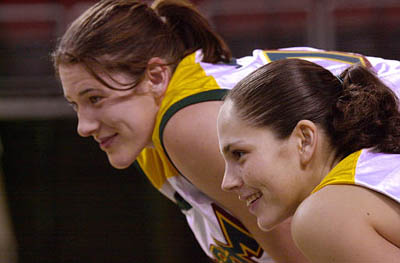 Sue Bird and Lauren Jackson