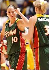 Sue Bird and Michelle Marciniak