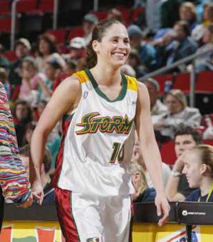 Sue Bird smiles