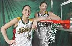Sue Bird and Lauren Jackson