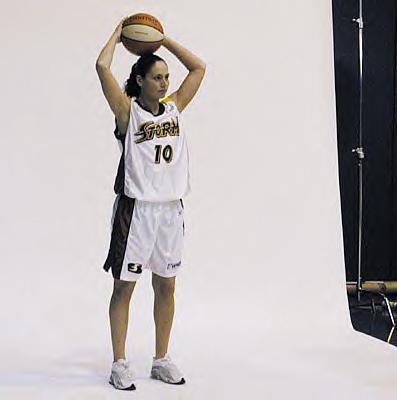 Sue Bird Poses at the Media Day