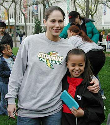 Sue Bird at the Fan Fest