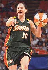 Sue Bird Pointing