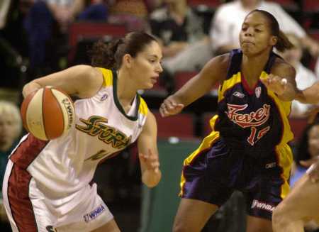 Sue Bird and Nikki McCray