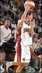 Sue Bird Passes the Ball