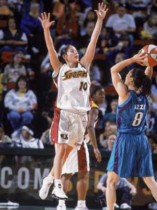 Sue Bird Blocks Jennifer Azzi