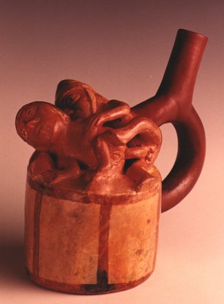 Anal intercourse. Mochica erotic vessel