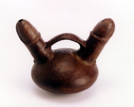 Phallic vessel. North Peru