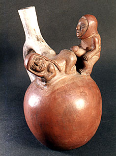Sodomy. Moche' erotic vessel