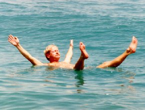 Dead Sea, Israel; can't sink!!! '88