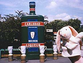 Becher liquor statue in Carlsbad
