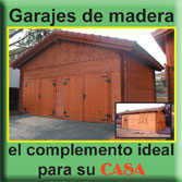Garajes de madera para uno o dos coches protegidos de la intemperie