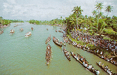 boat race during Onam