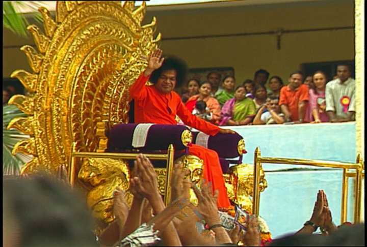 SWAMI IN GOLDEN CHARIOT
