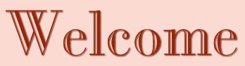 Welcome