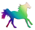 rainbow horse