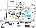 map of the campus and public tunnels