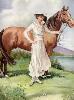 painting of a young girl with a horse
