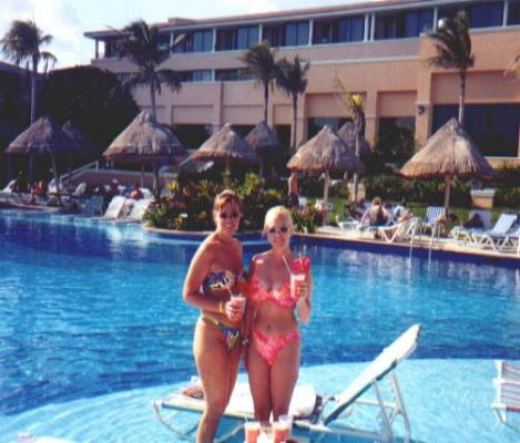 Tina and I at the Moon Pool