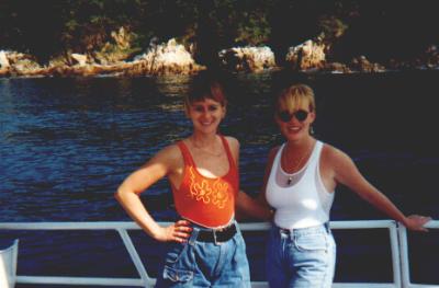 Nita and I on a Booze Cruise