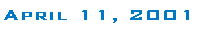 April 11, 2001