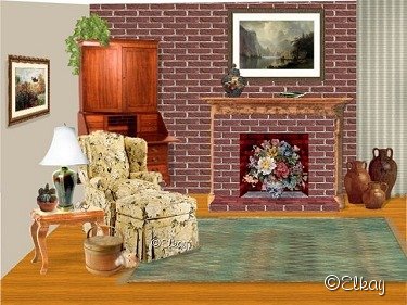 Summer Fireplace