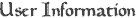 User Information