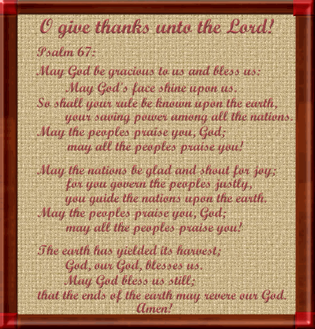 O give thanks unto the Lord!