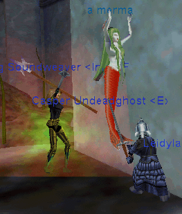 A mermaid placeholder gets whacked