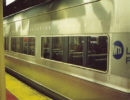 [Closer look at Long Island RR train]