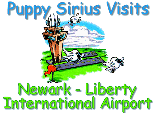 Puppy Sirius Visits the
Newark-Liberty Airport