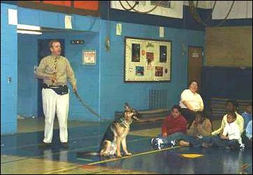 Brian and Sirius addressing the students
